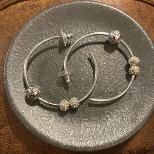 Swarovski Crystal hoop earrings